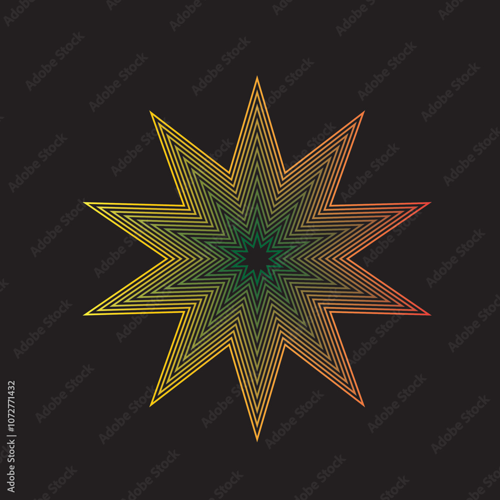 abstract star shape abstract star shape