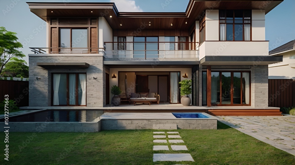 Fototapeta premium Front design of house 