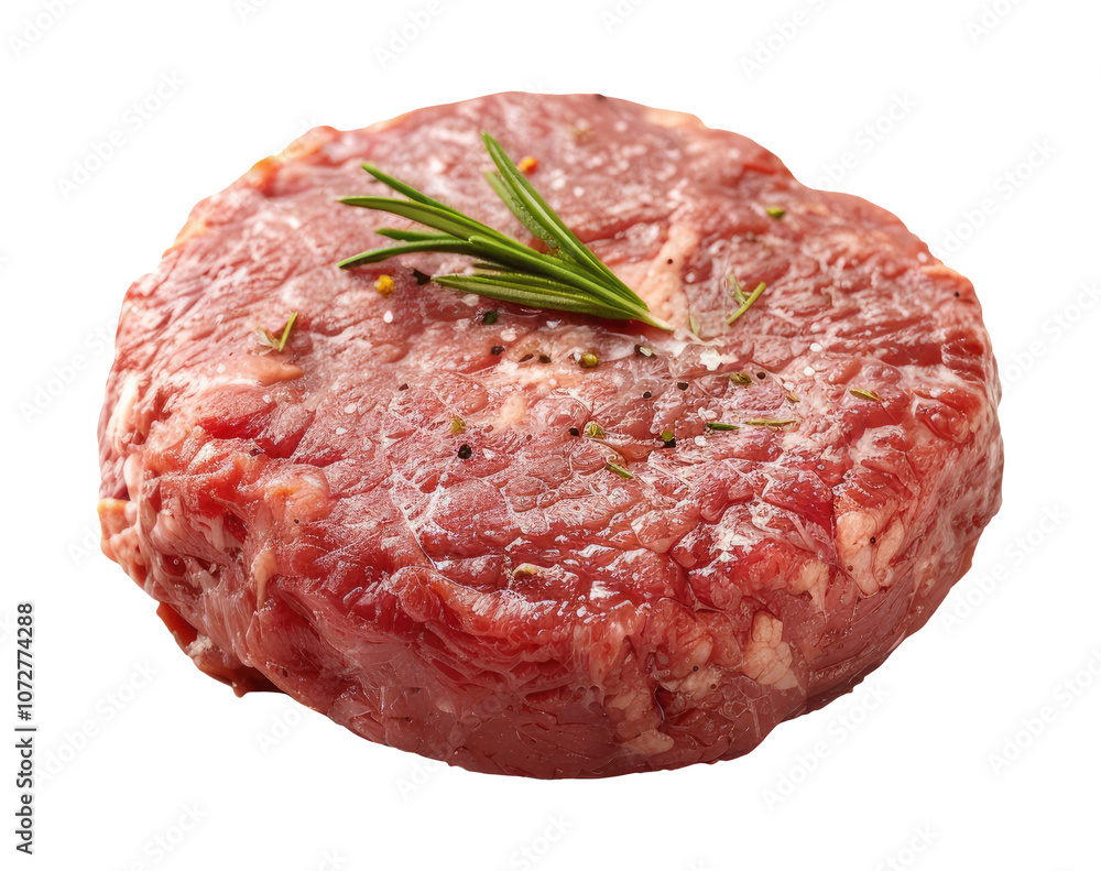 Raw meat cutlet isolated on transparent background Raw meat cutlet isolated on transparent background