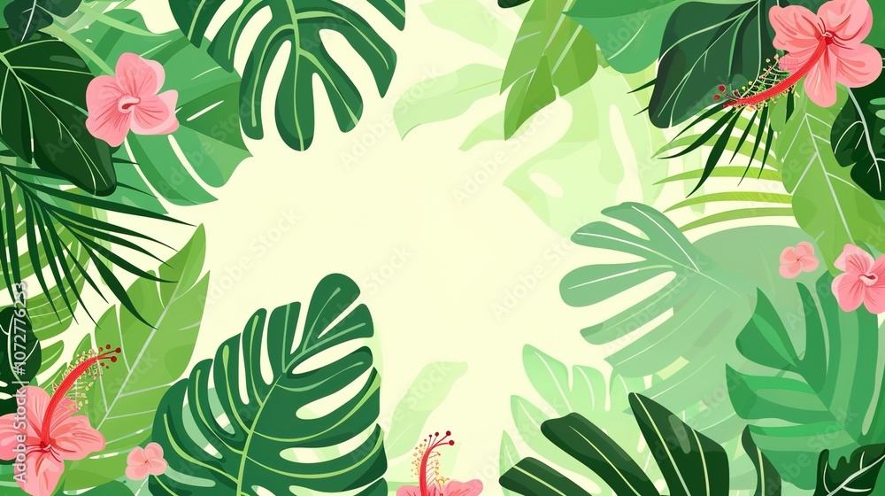 Vibrant Cartoon Summer Green Background Picture: A Refreshing Escape Vibrant Cartoon Summer Green Background Picture: A Refreshing Escape