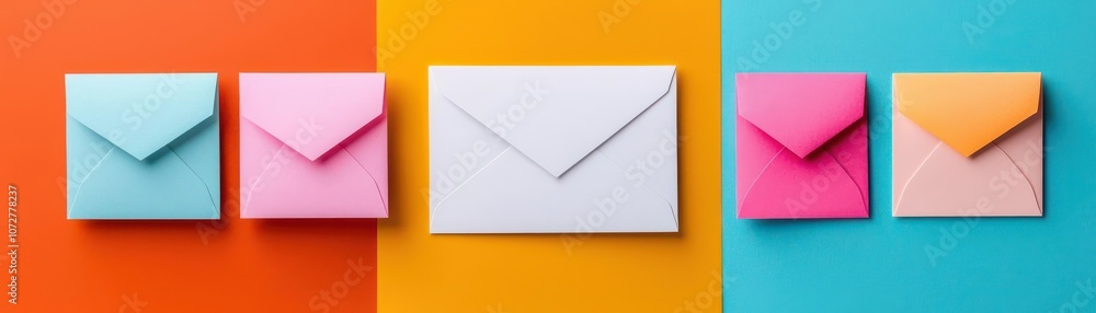 Flat lay of a blank card on a colorful pastel background, ideal for seasonal or holiday designs, Card on pastel background flat lay, Bright and versatile Flat lay of a blank card on a colorful pastel background, ideal for seasonal or holiday designs, Card on pastel background flat lay, Bright and versatile