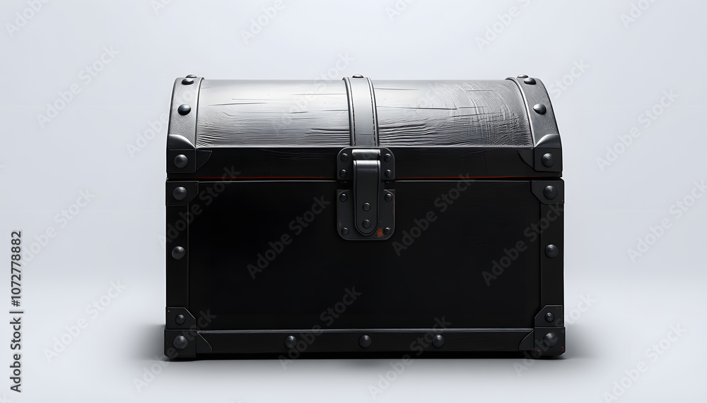 Man chest painted in black letterbox isolated with white highlights, png Man chest painted in black letterbox isolated with white highlights, png