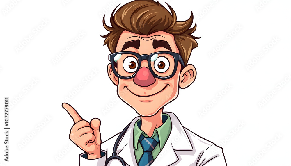 Goofy science teacher wearing bifocals isolated with white highlights, png Goofy science teacher wearing bifocals isolated with white highlights, png