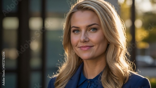 Portrait of a senior consultant business woman, looking  at camera, in suit, with office background