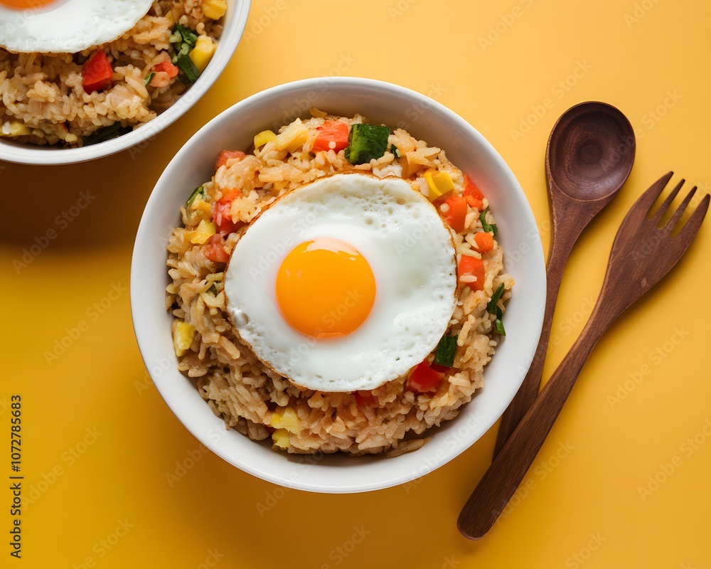 Asian Street Food: Savory Fried Rice Presentation Asian Street Food: Savory Fried Rice Presentation