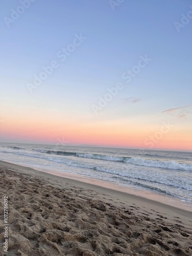 sunset on the beach