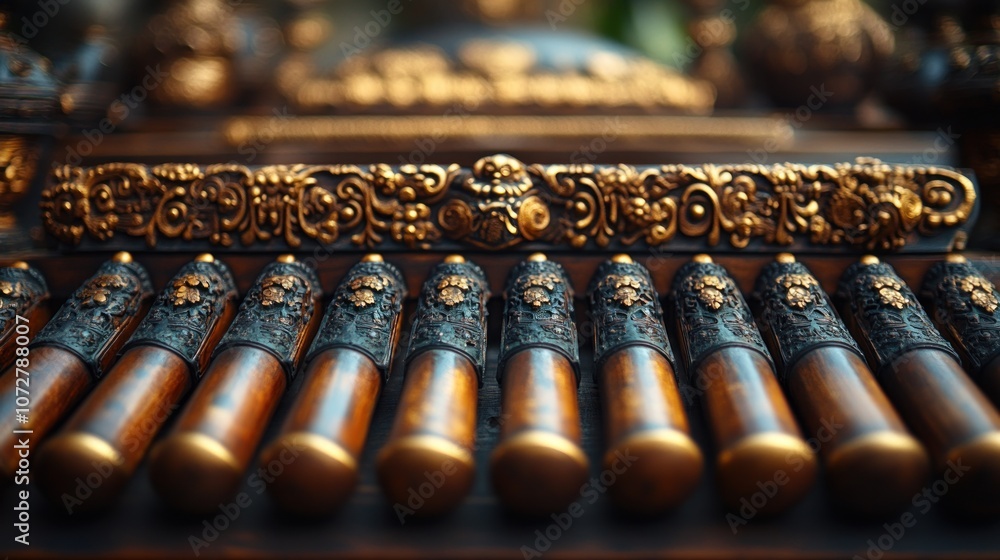 Closeup of a Traditional Musical Instrument Closeup of a Traditional Musical Instrument