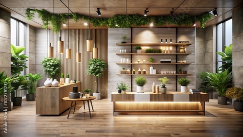 Modern Product Showcase in a Minimalist Setting with Soft Lighting and Natural Elements to Highlight Features and Create a Captivating Presentation for Marketing Purposes