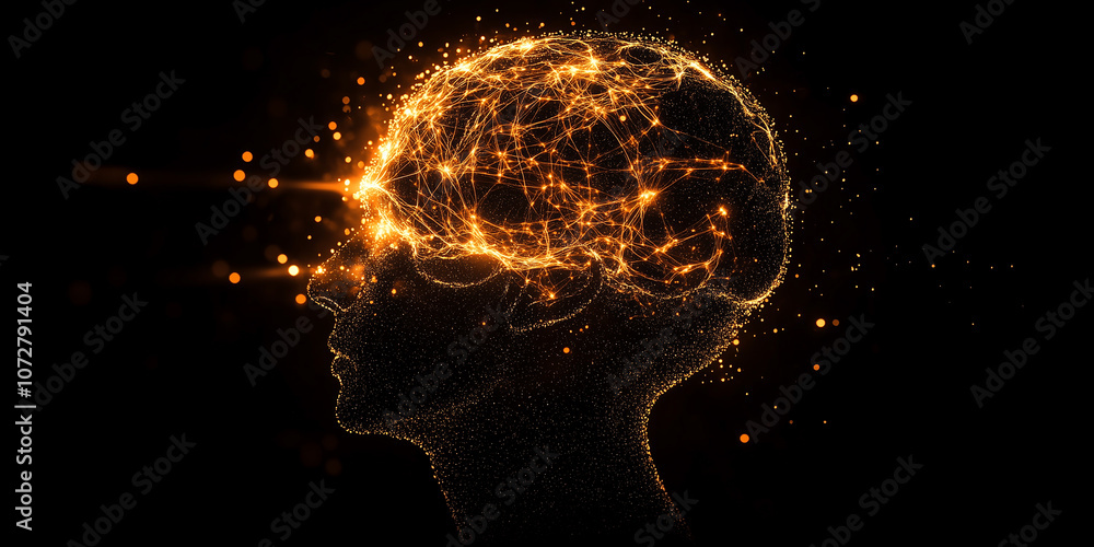 Abstract illustration of a brain forming neural connections with vivid neuron networks, symbolizing cognitive processes, artificial intelligence, and neural computing concepts. Abstract illustration of a brain forming neural connections with vivid neuron networks, symbolizing cognitive processes, artificial intelligence, and neural computing concepts.
