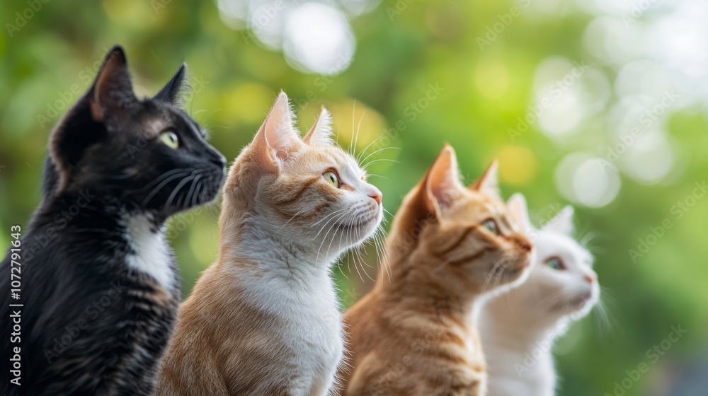 Fototapeta premium Cat Herders Day, copy space