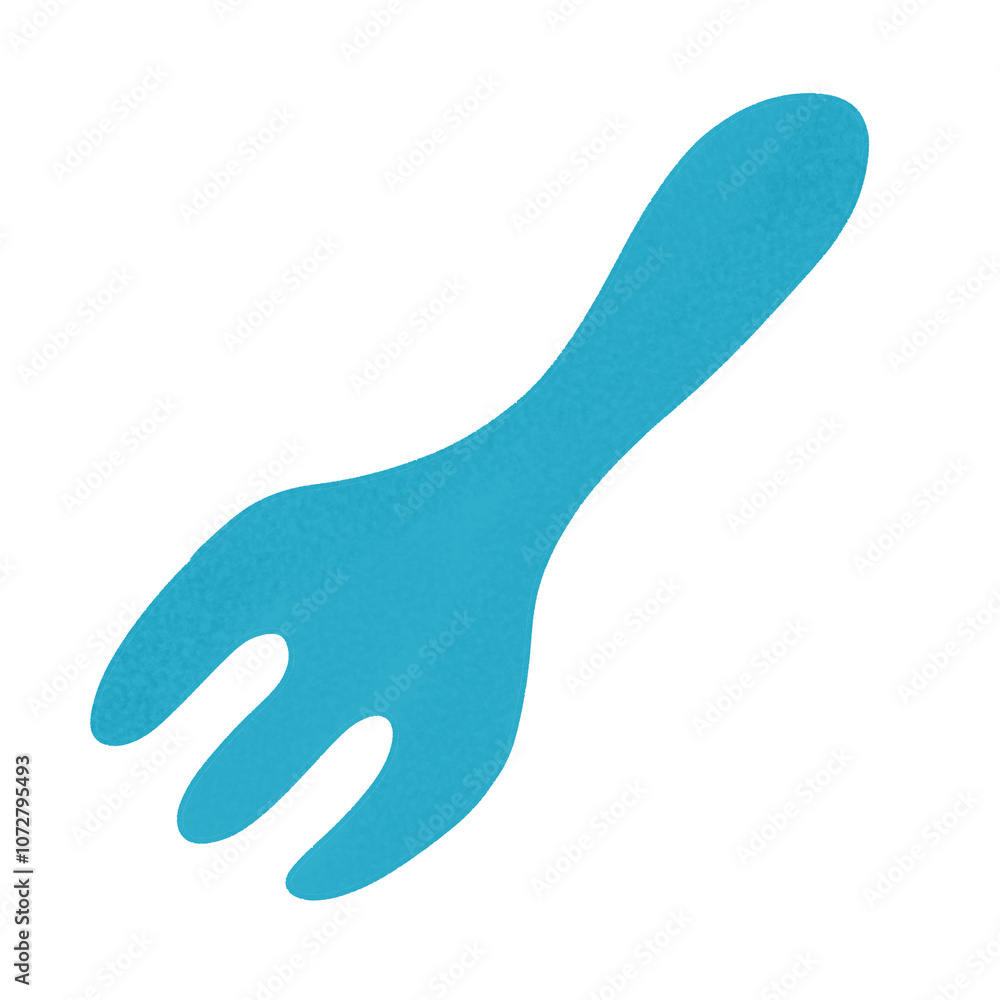 Fork illustration isolated on transparent background. Kitchen set illustration. Fork illustration isolated on transparent background. Kitchen set illustration.