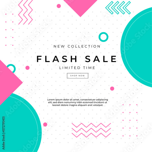 Colorful Abstract Big Sale Advertisement Design