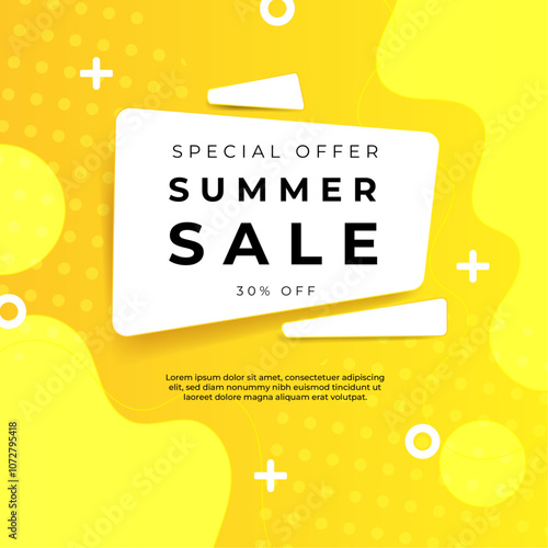 Colorful Abstract Big Sale Advertisement Design