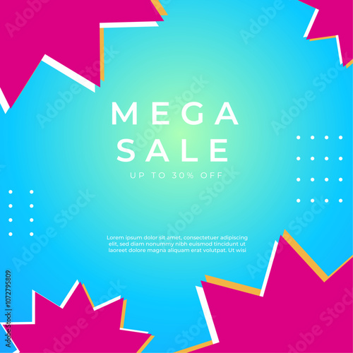Colorful Abstract Big Sale Advertisement Design