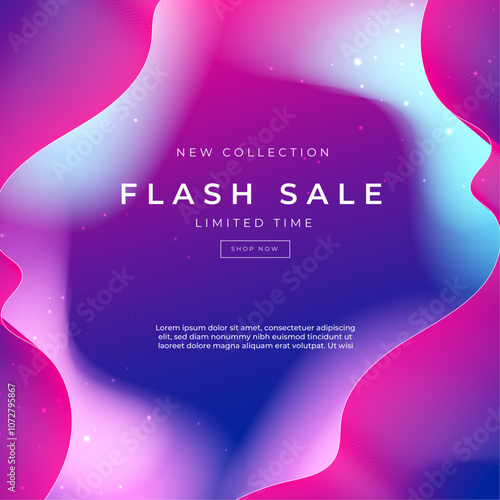 Colorful Abstract Big Sale Advertisement Design