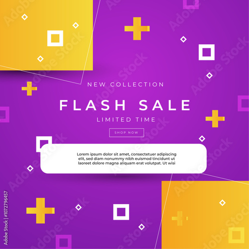 Vibrant Mega Sale Promotion With 30 Percent Discount. Perfect for advertising campaigns, online promotions, and attracting customers with its colorful geometric background.