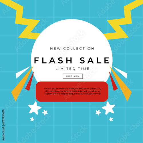 Colorful Abstract Big Sale Advertisement Design