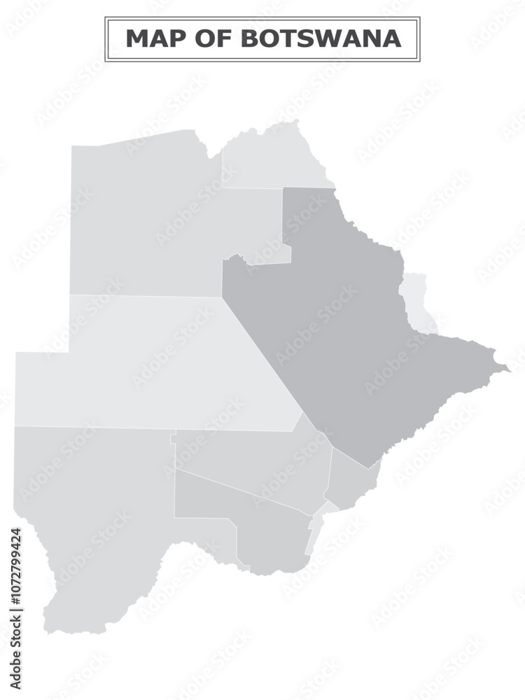 Fototapeta premium African Countries Geography Political map. Political map of country with capital, province or state capital, major cities and town.