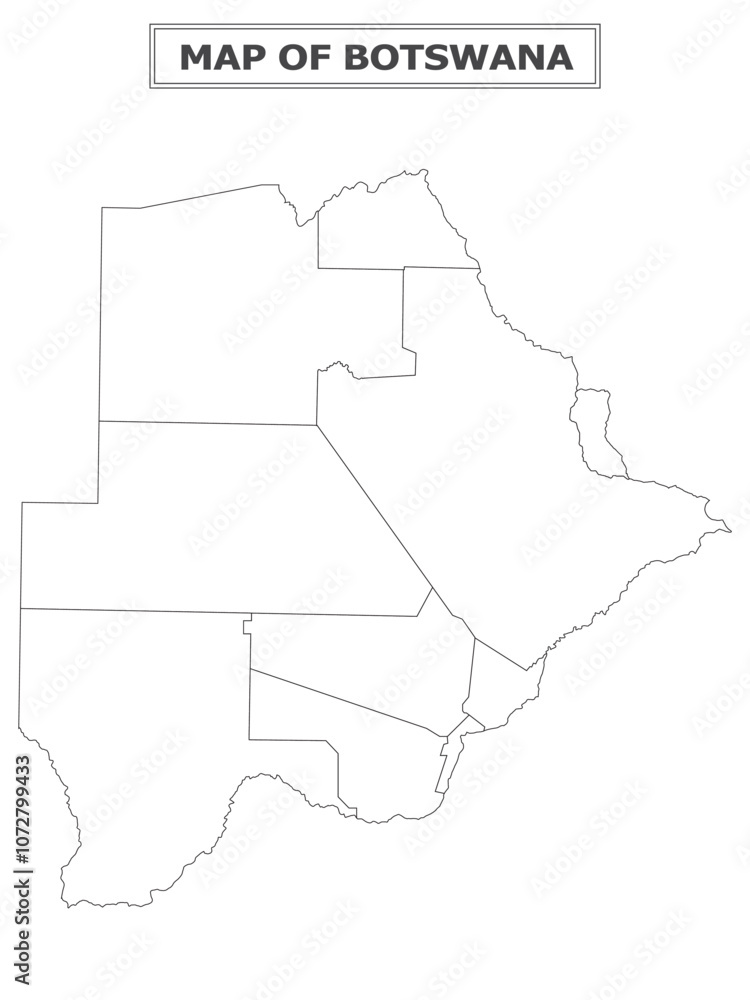 Obraz premium African Countries Geography Political map. Political map of country with capital, province or state capital, major cities and town.