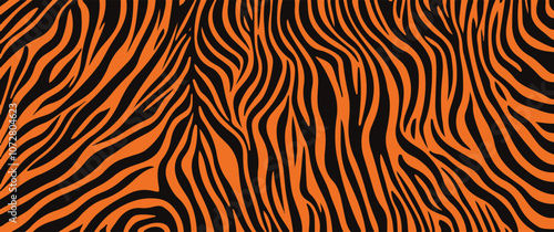 The fierce and fearless nature of the tiger is captured in every stripe of this bold pattern