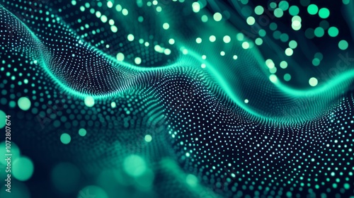 Digital background for tech, AI, data, audio, graphics