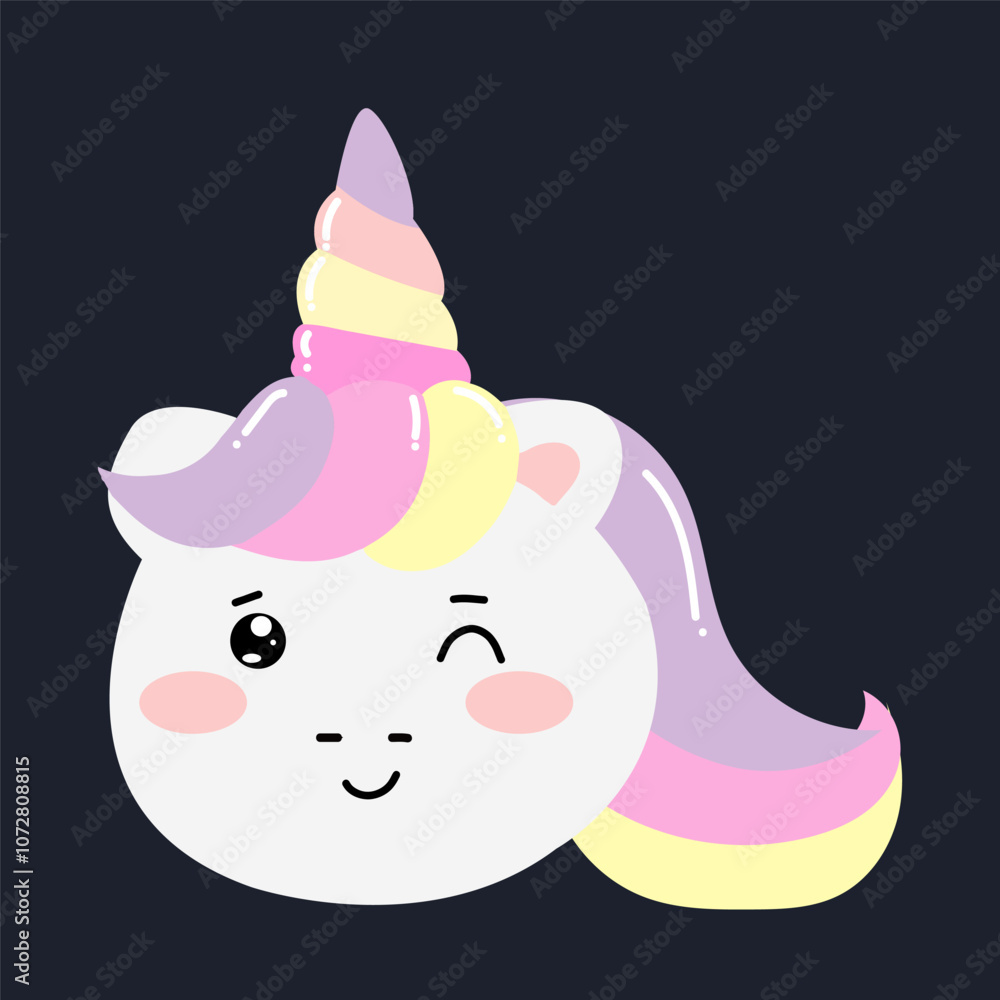 kawaii doodles unicorn emoticon stickers. happy, sadd,shock, exited, omg, sad, angry. kawaii doodles unicorn emoticon stickers. happy, sadd,shock, exited, omg, sad, angry.