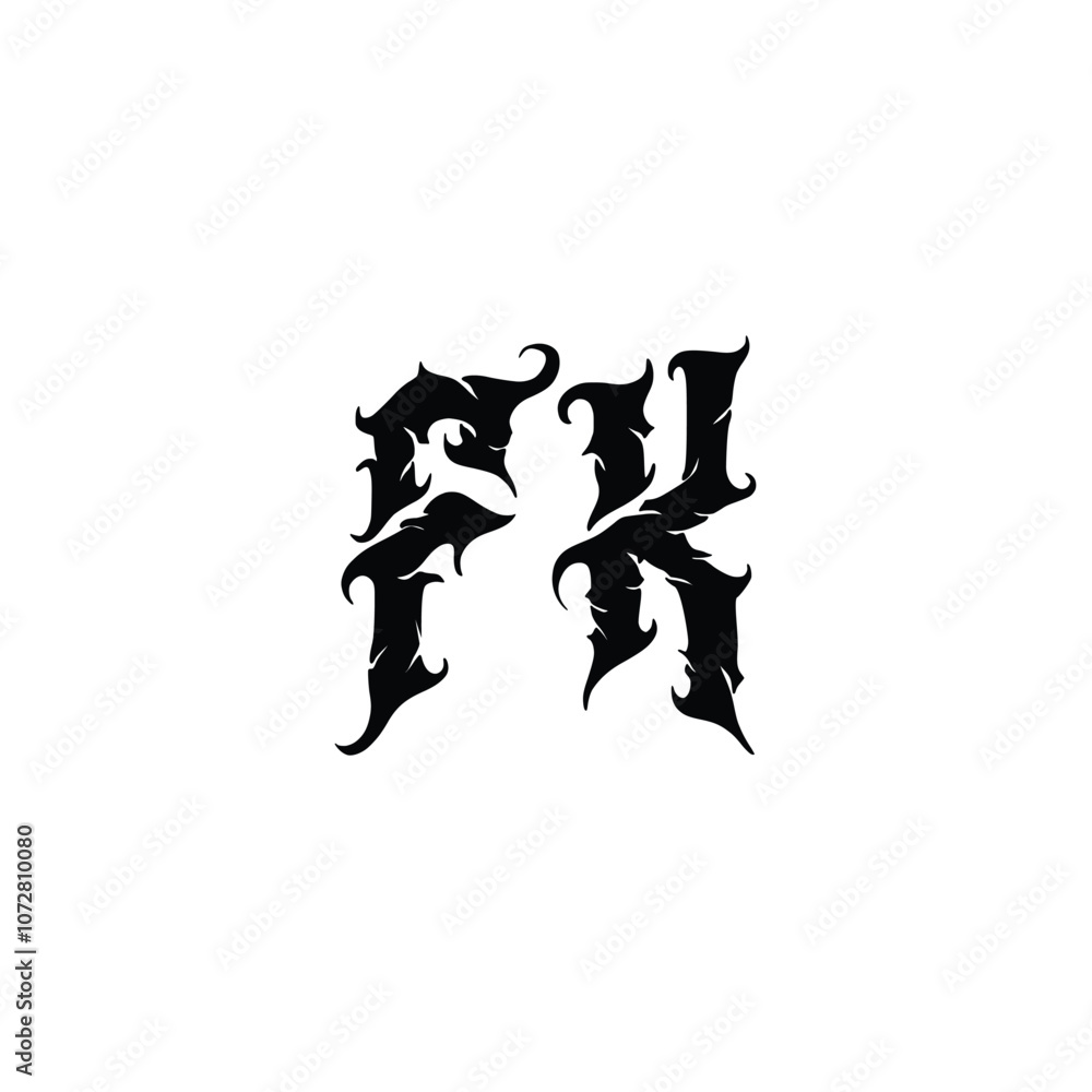 FK monogram logo design letter text name symbol monochrome logotype alphabet character simple logo FK monogram logo design letter text name symbol monochrome logotype alphabet character simple logo