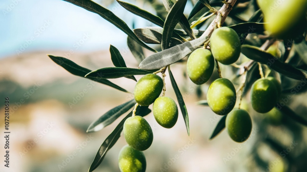 Olives Hanging in Bright Midday Light Olives Hanging in Bright Midday Light
