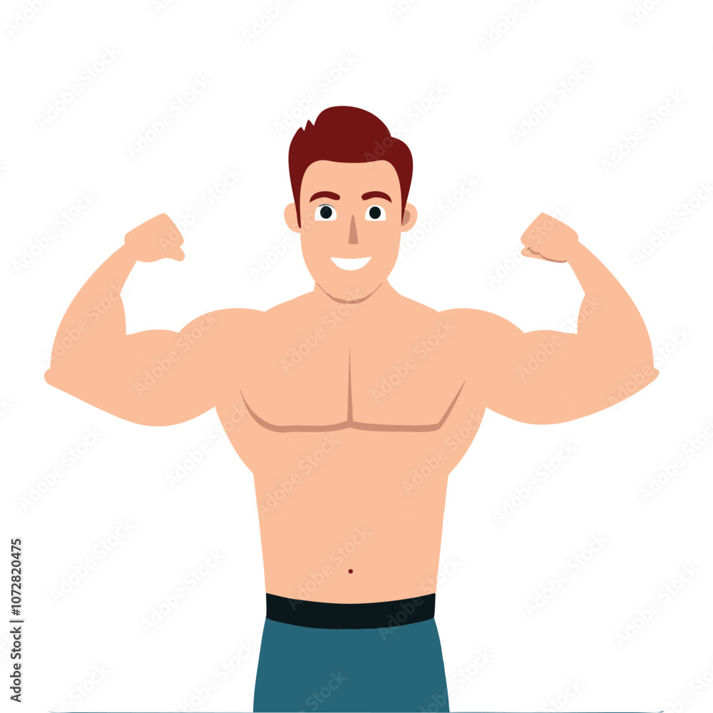 bodybuilder is showing body.eps bodybuilder is showing body.eps