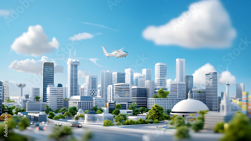 Transforming urban skylines integrating architecture and technology for sustainable smart cities #1072825876