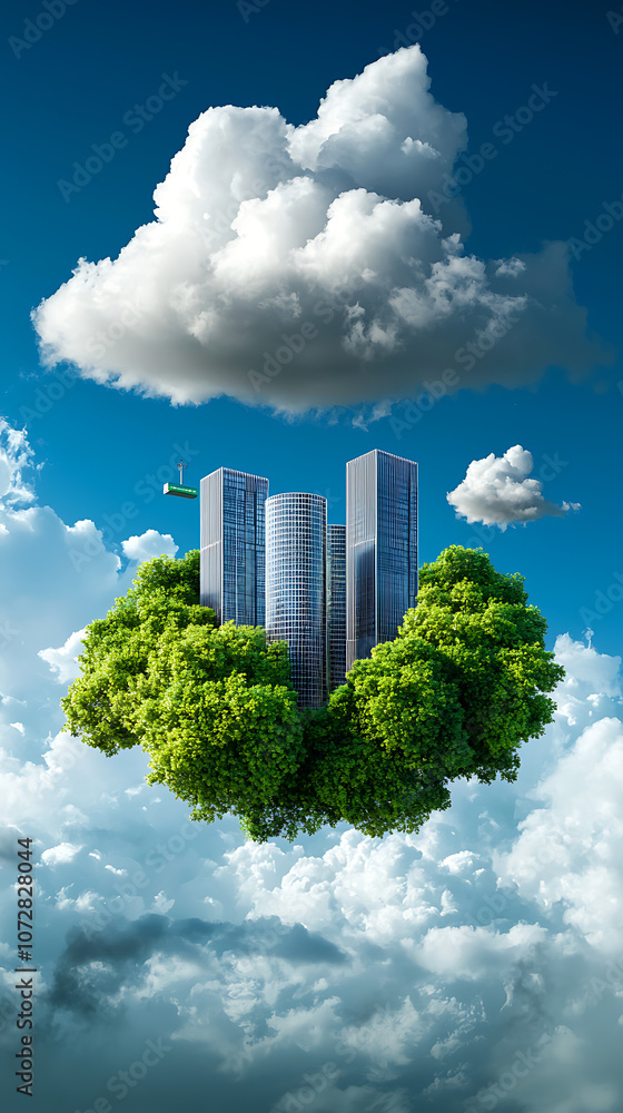Innovative smart city towers embrace sustainability and green spaces Innovative smart city towers embrace sustainability and green spaces