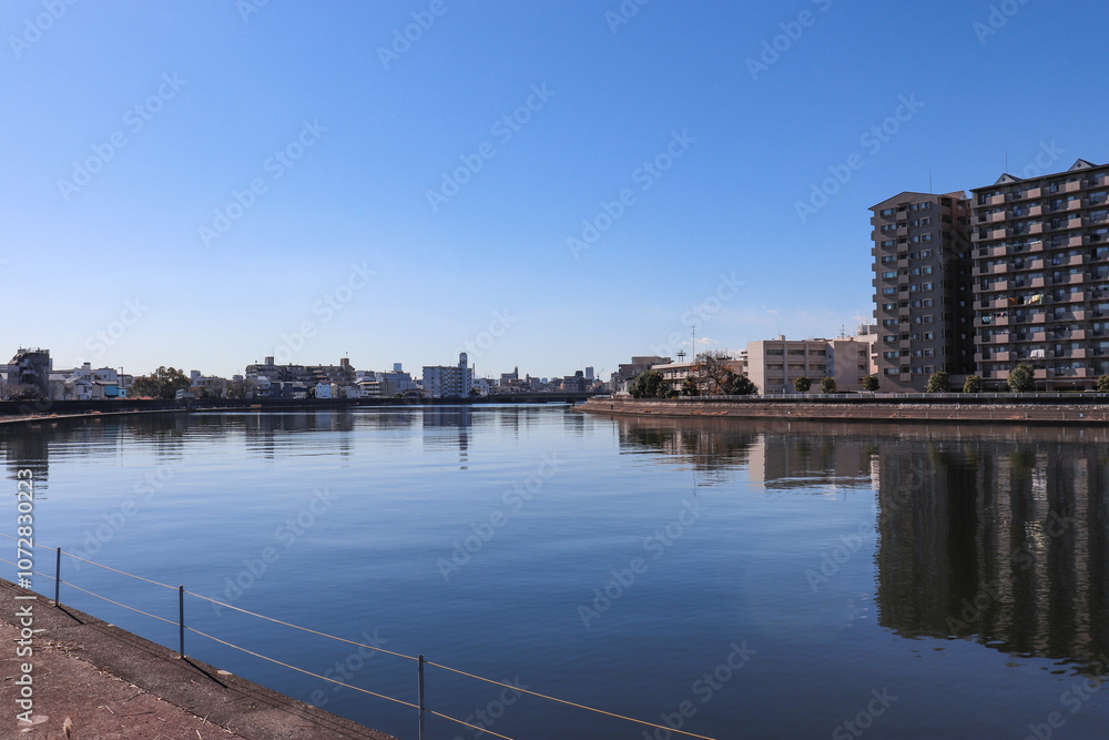 鶴見川(神奈川県横浜市鶴見区) 鶴見川(神奈川県横浜市鶴見区)
