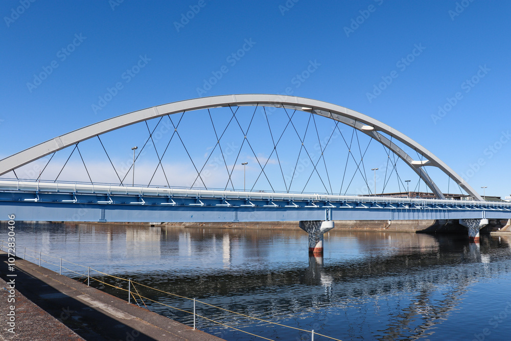 Obraz premium 鶴見川橋（神奈川県横浜市鶴見区）