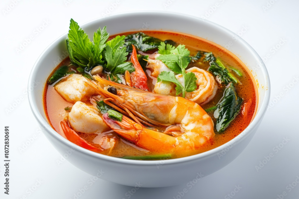 thai food photo collection on plain white background thai food photo collection on plain white background