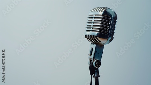 Microphone on a white background