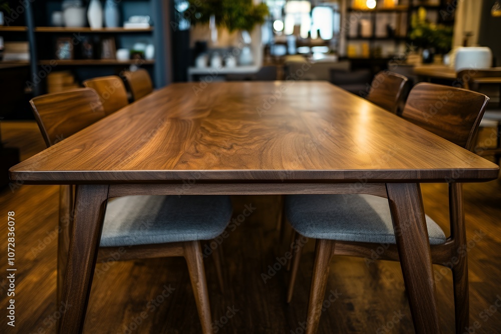 温かみのある木製ダイニングテーブルとチェアのシンプルなセット | Simple Set of Warm Wooden Dining Table and Chairs 温かみのある木製ダイニングテーブルとチェアのシンプルなセット | Simple Set of Warm Wooden Dining Table and Chairs