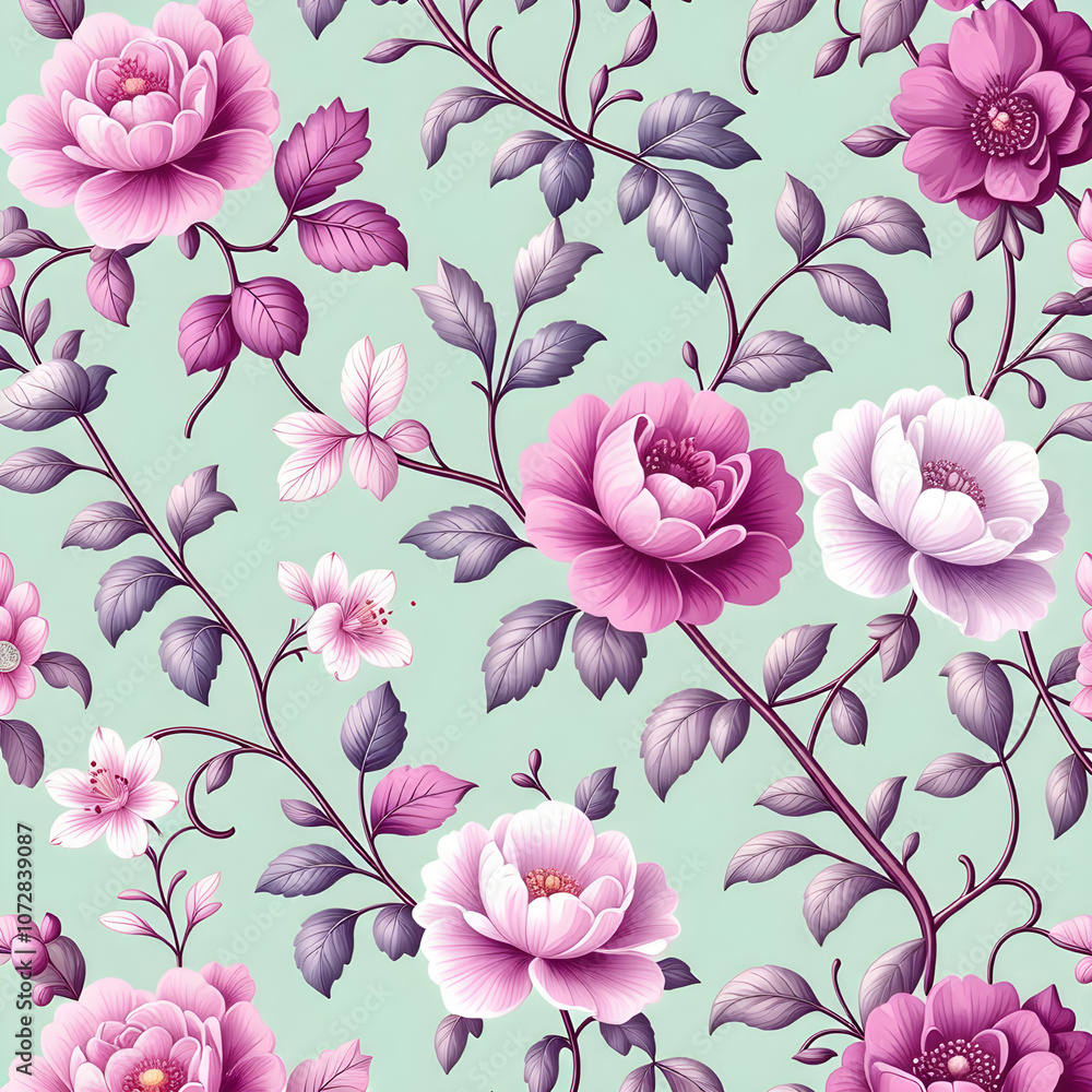 seamless pattern with flowers seamless pattern with flowers