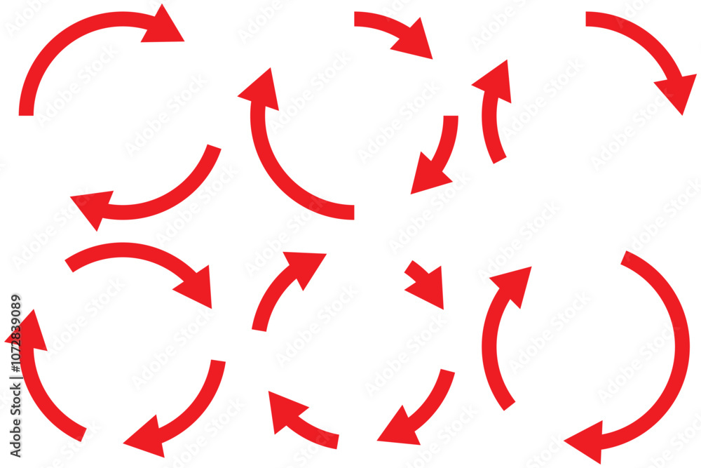 Set of black circle vector arrows. Vector Icons Set of black circle vector arrows. Vector Icons