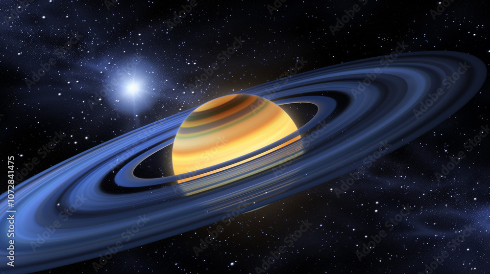 Close-up of glowing planet disk floating in space, serene beauty of the universe with ample copy space for text or design. Close-up of glowing planet disk floating in space, serene beauty of the universe with ample copy space for text or design.
