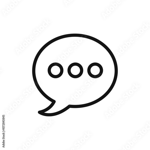 Comment icon vector line logo art