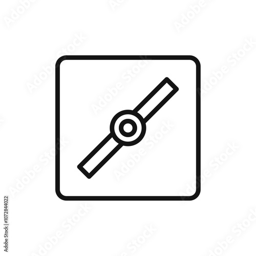 damper icon vector line logo art