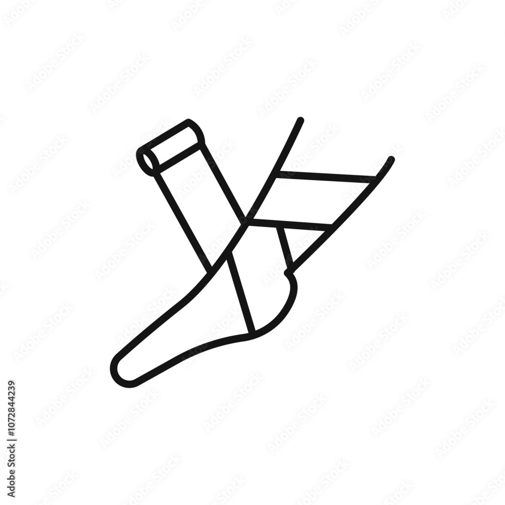 Elastic bandage icon vector line logo art Elastic bandage icon vector line logo art
