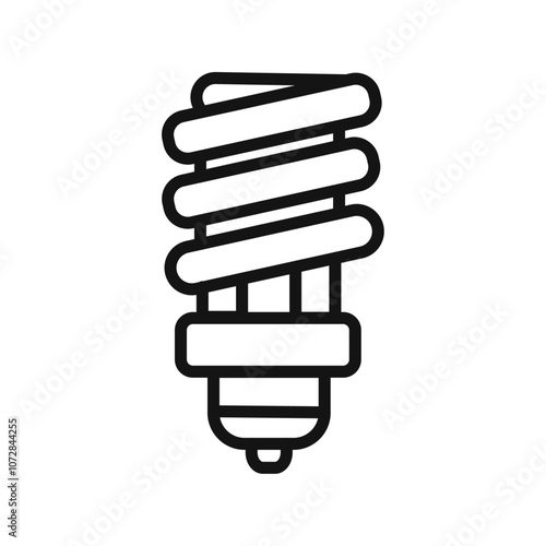 energy efficiency light bulb icon vector line logo art