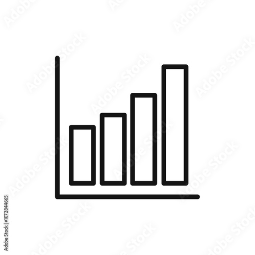 graph chart icon vector line logo art