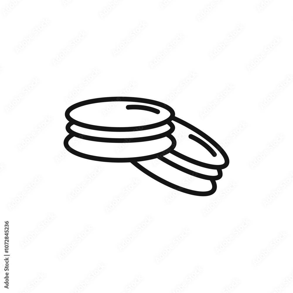 macarons icon vector line logo art macarons icon vector line logo art