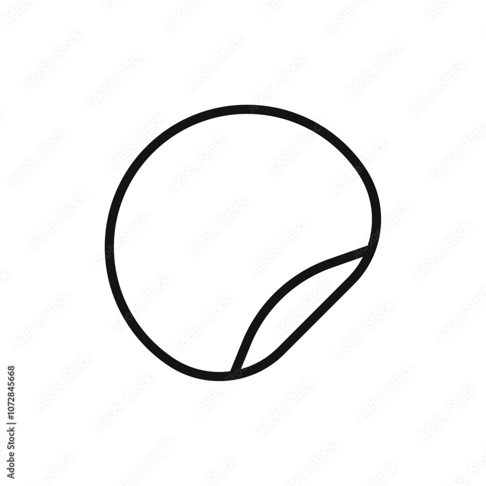 peel off sticker icon vector line logo art peel off sticker icon vector line logo art