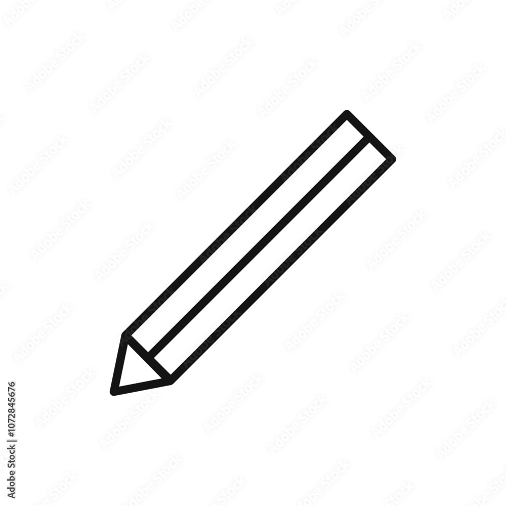 Pencil icon vector line logo art Pencil icon vector line logo art