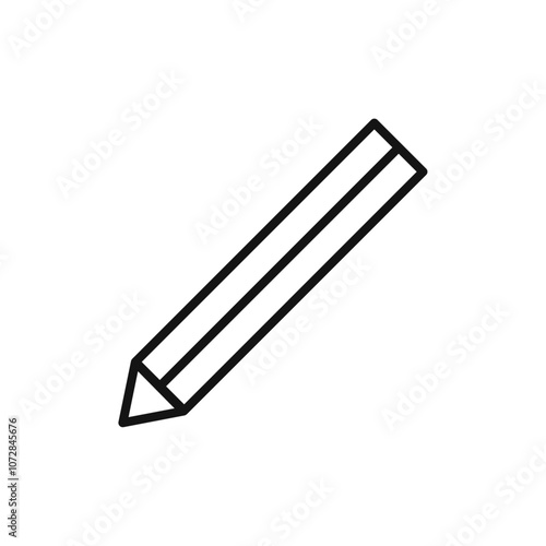 Pencil icon vector line logo art