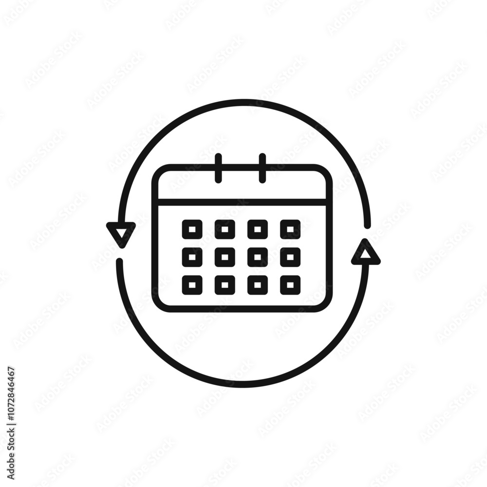 Subscription Model icon vector line logo art Subscription Model icon vector line logo art