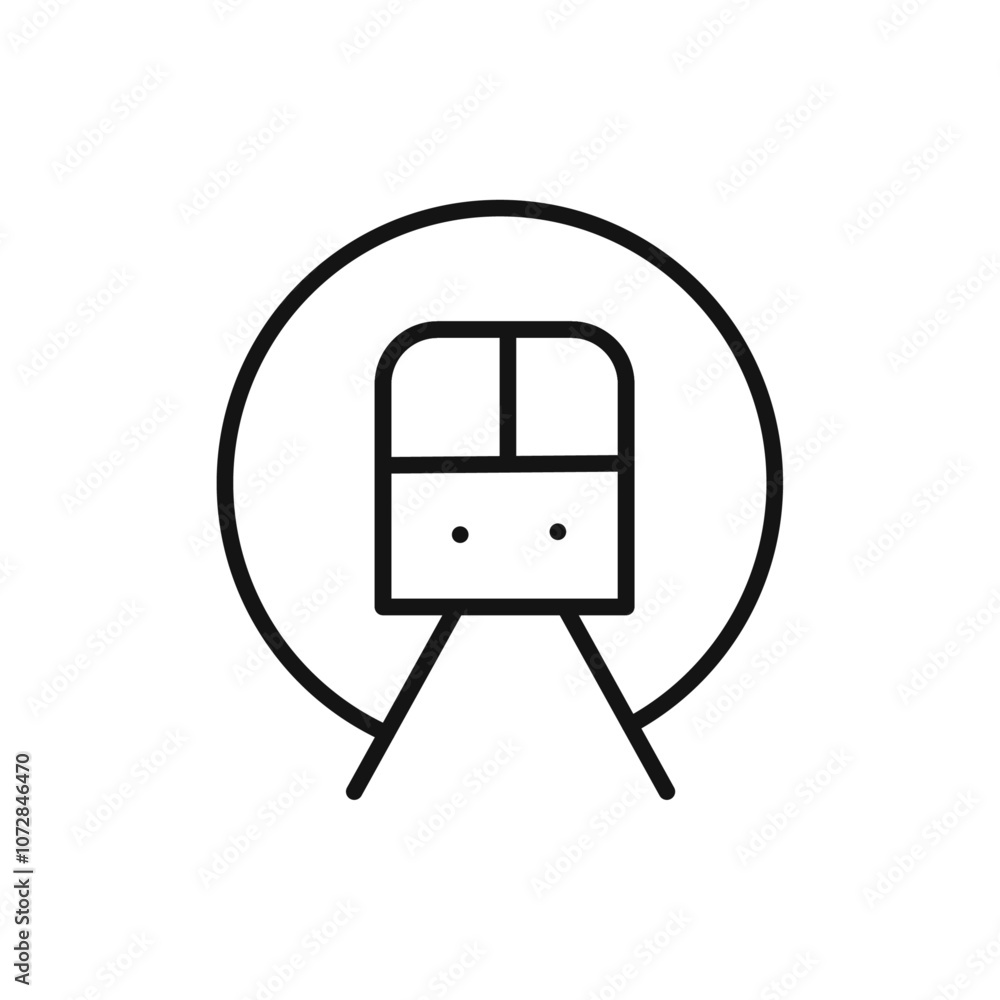 subway icon vector line logo art subway icon vector line logo art
